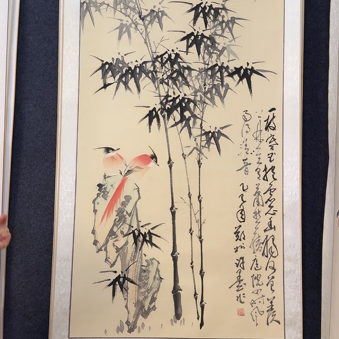 纯手绘国画作品好看四尺