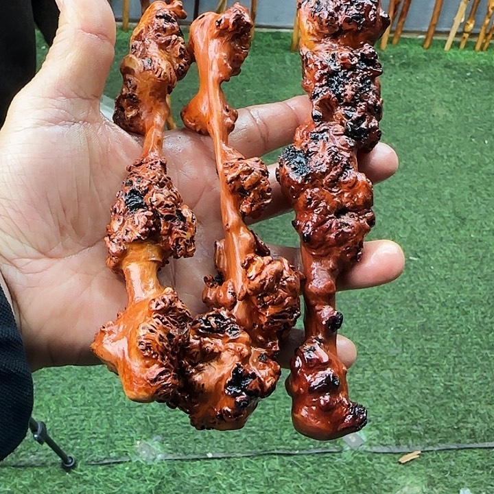 南***世云南黑果木手把件545