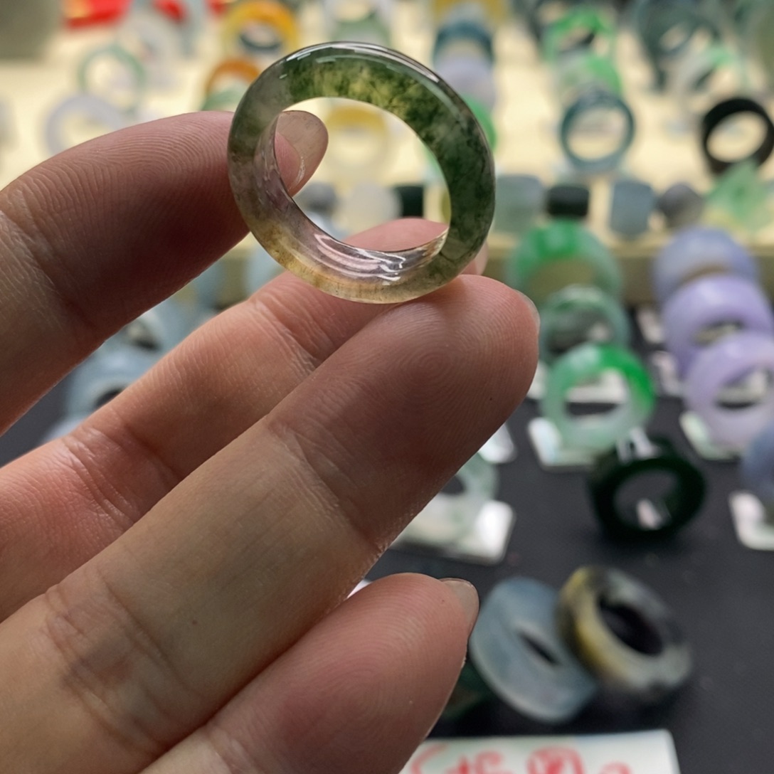 玛瑙/玉髓戒指未镶嵌圈口16