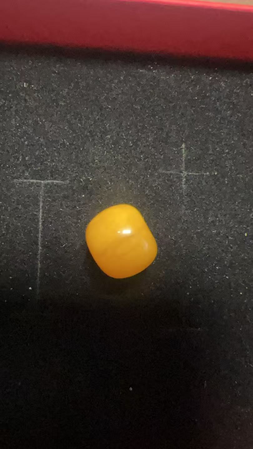 D0209天然原矿蜜蜡墩子老型珠单珠配饰