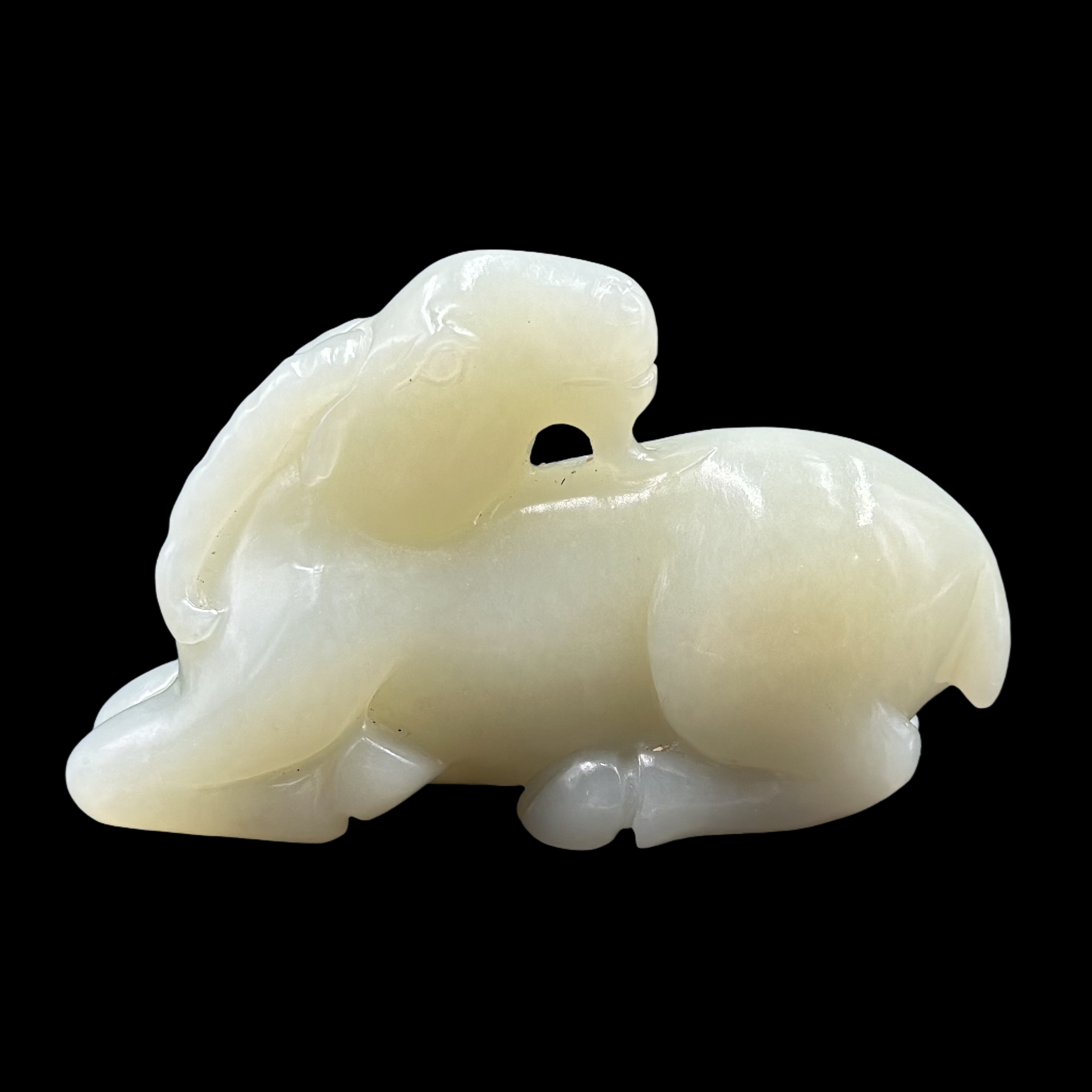 清代和田玉羊摆件【华夏藏古】820013