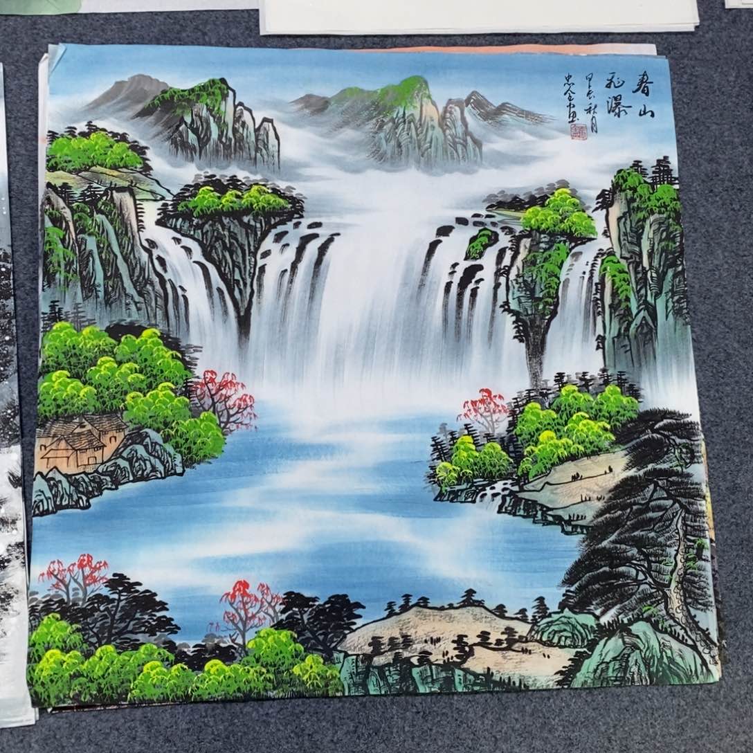 国画尺寸68✖️68四尺手绘斗方