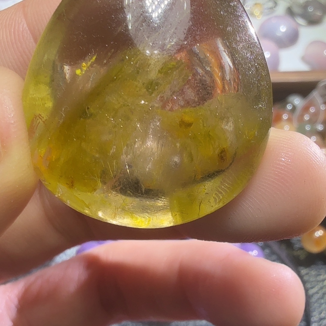 格***光未镶嵌颈饰发晶天然水晶