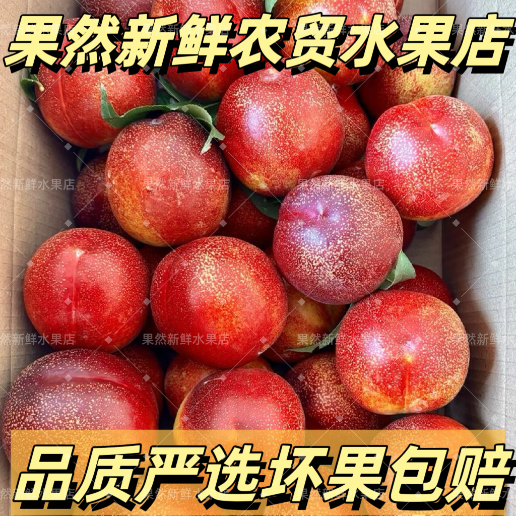 沂蒙山区麻脸黄心油桃新鲜采摘营养孕妇可食丰富水果礼盒红皮黄肉