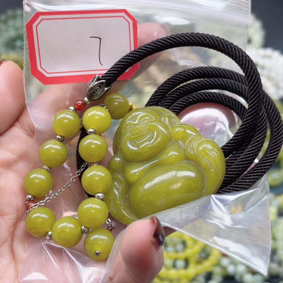 未镶嵌蛇纹石玉手串