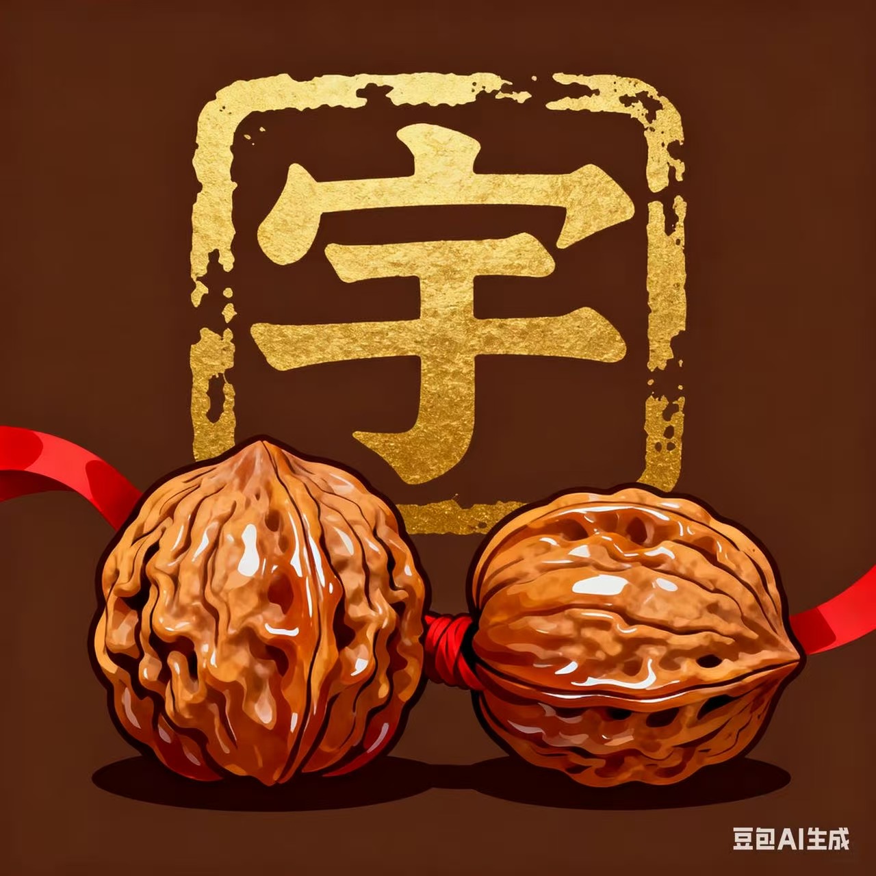 文玩核桃官帽四座楼龟甲纹达摩宫灯白狮子（2元运费.不退）