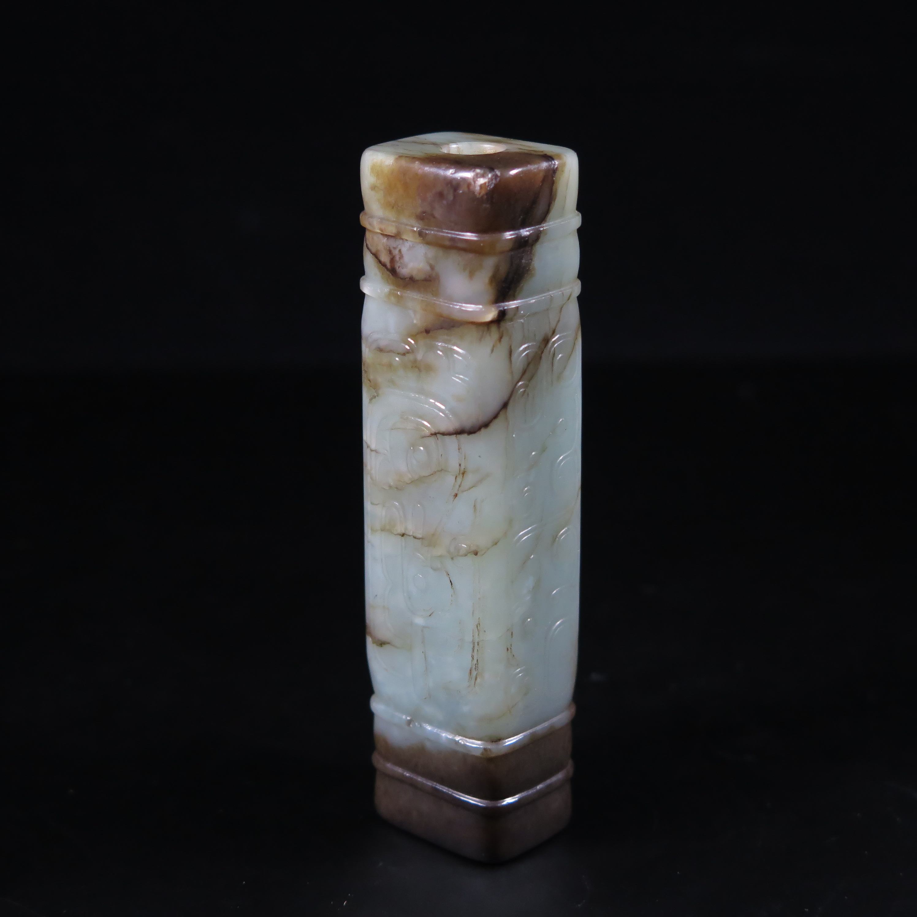 明代商纹勒子/HY579935/和田玉/槐荫山房