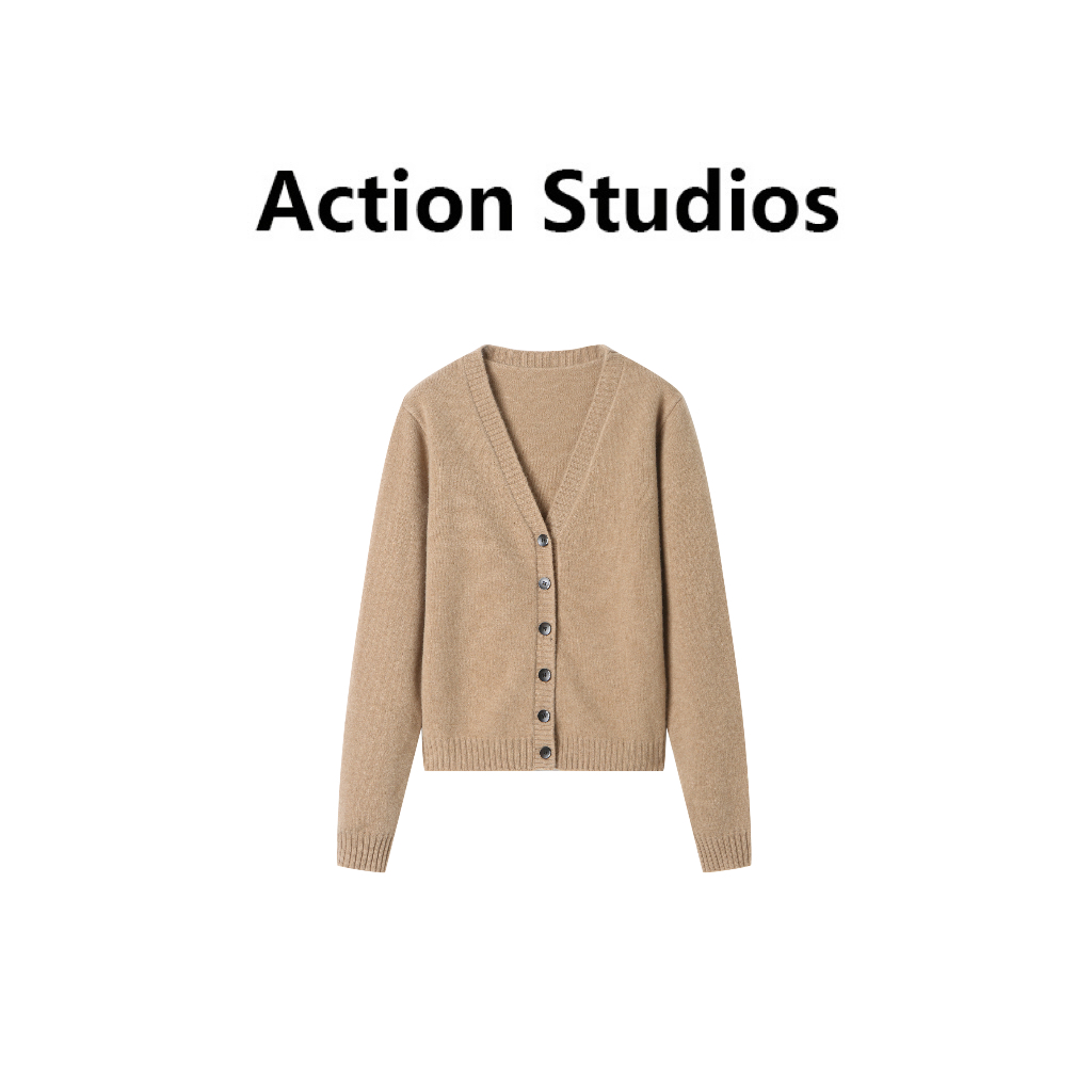 Action Studios大大 推荐新款羊毛驼色开衫WW7396