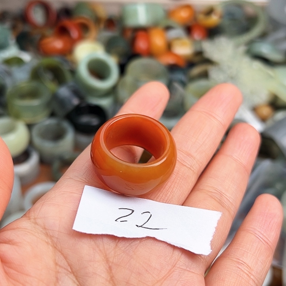 【闪购商品】未镶嵌蛇纹石玉戒指S****l