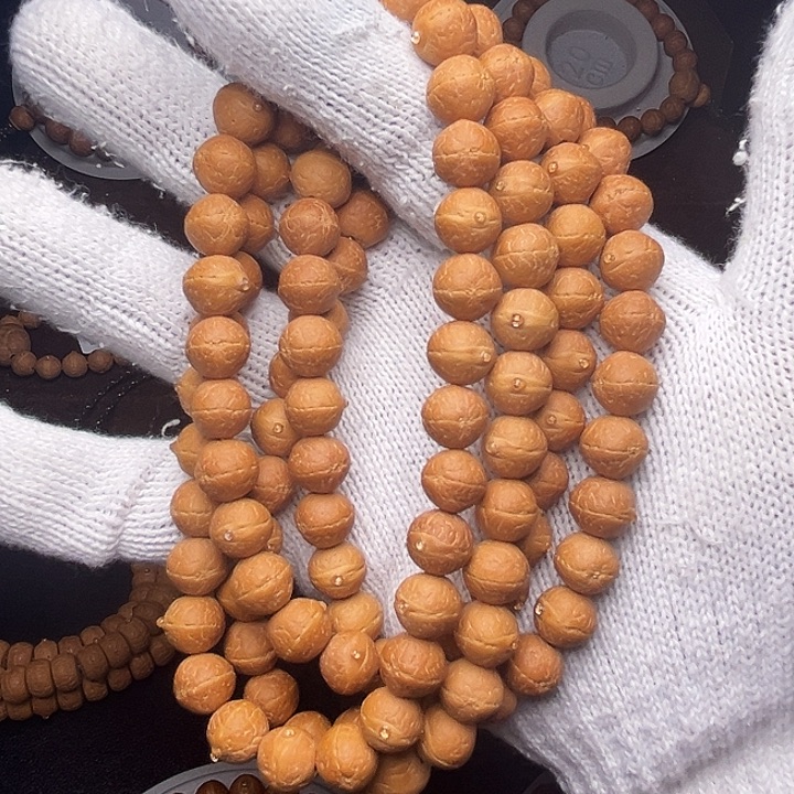 手串凤眼菩提11mm实心108玉化皮