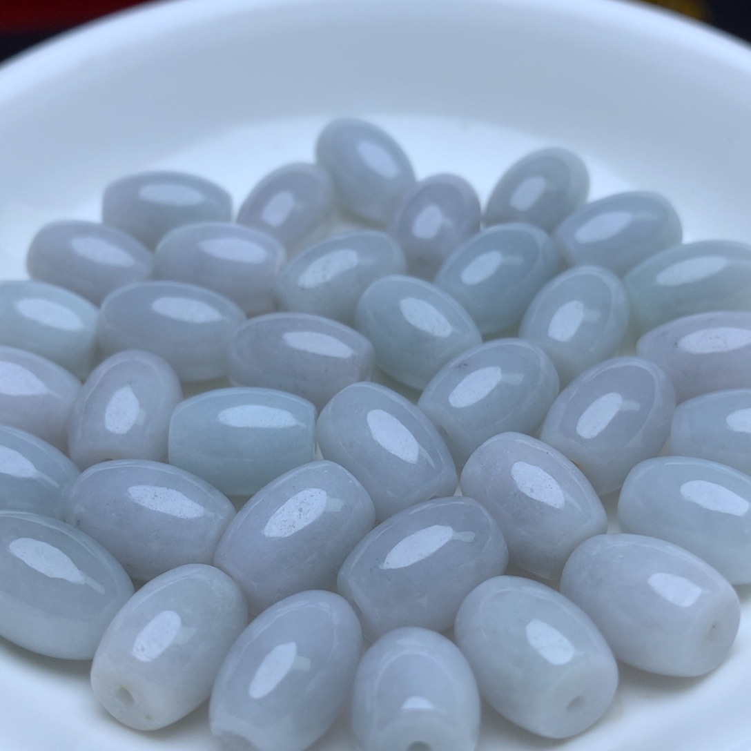 【闪购商品】翡翠手链未镶嵌卡9乘11冰米珠20个