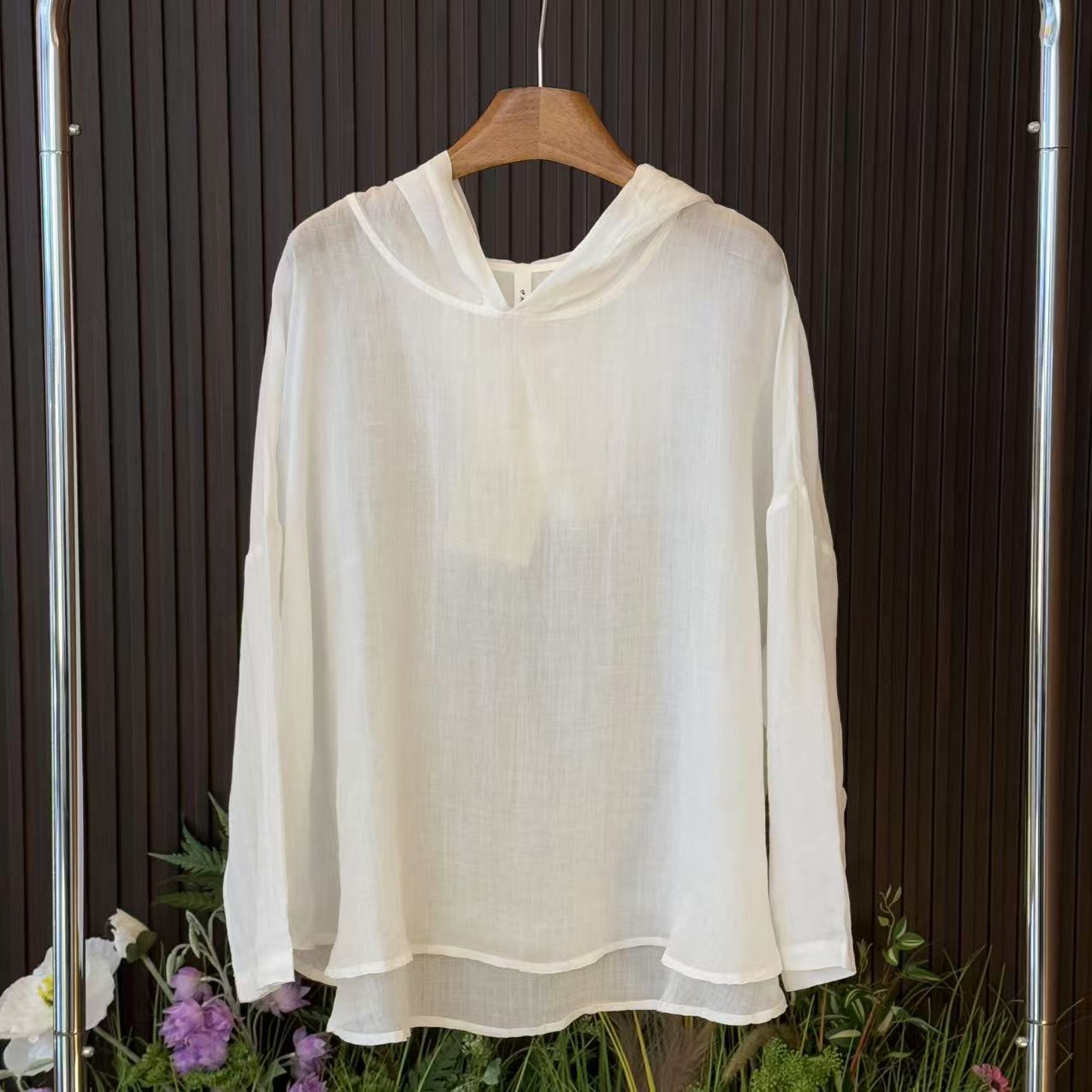 嘉嘉丽人【精致日常】夏季薄款苎麻休闲宽松衬衫