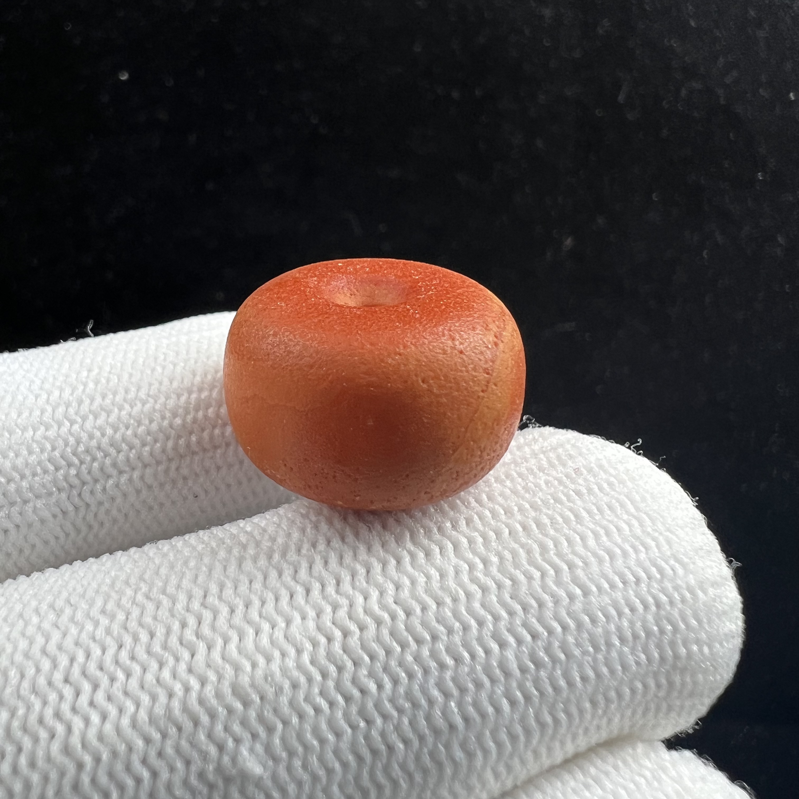A19-08 天然蜜蜡墩子18.6*12mm 支持鉴定 假一罚四