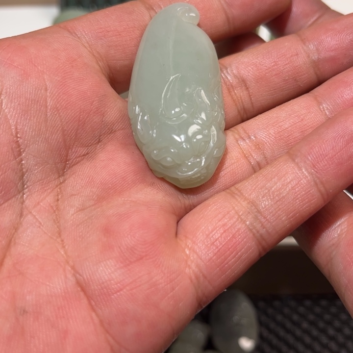 和田玉未镶嵌吊坠(不含链)