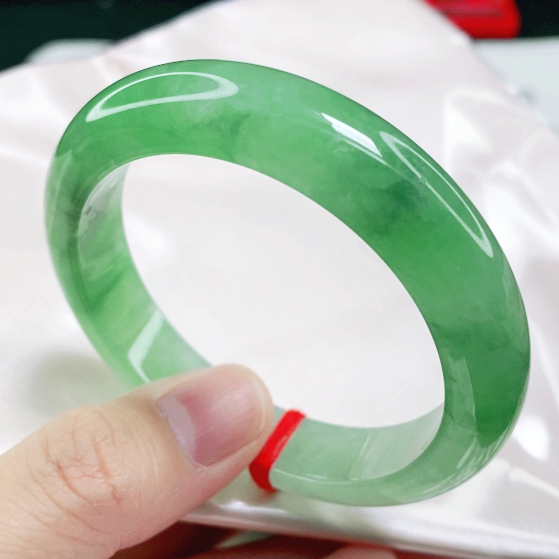 未镶嵌手镯翡翠54.36圈口买到赚到