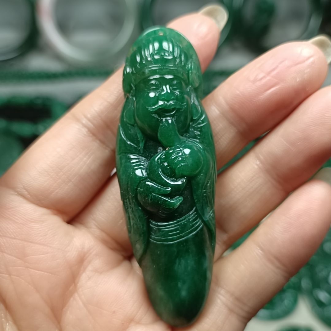 独山玉财神爷未镶嵌