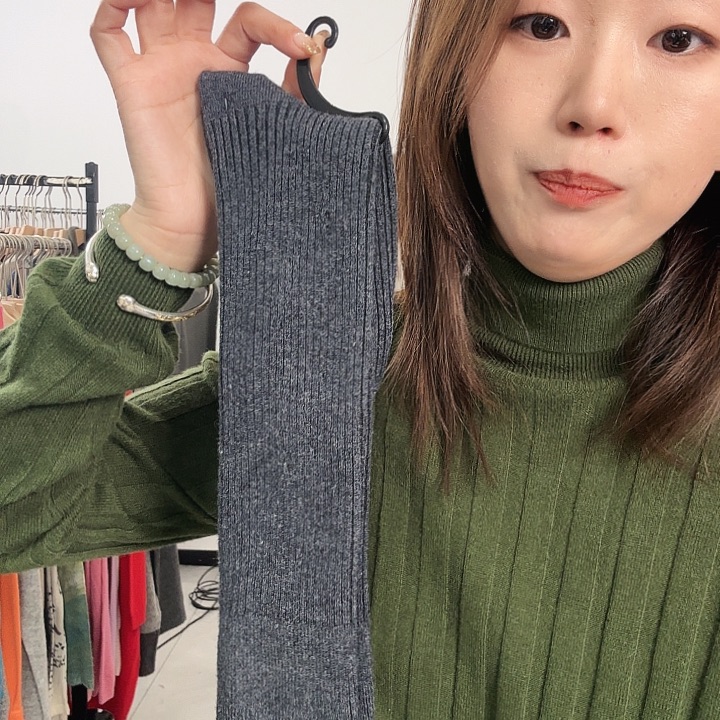 深灰色小腿袜0000