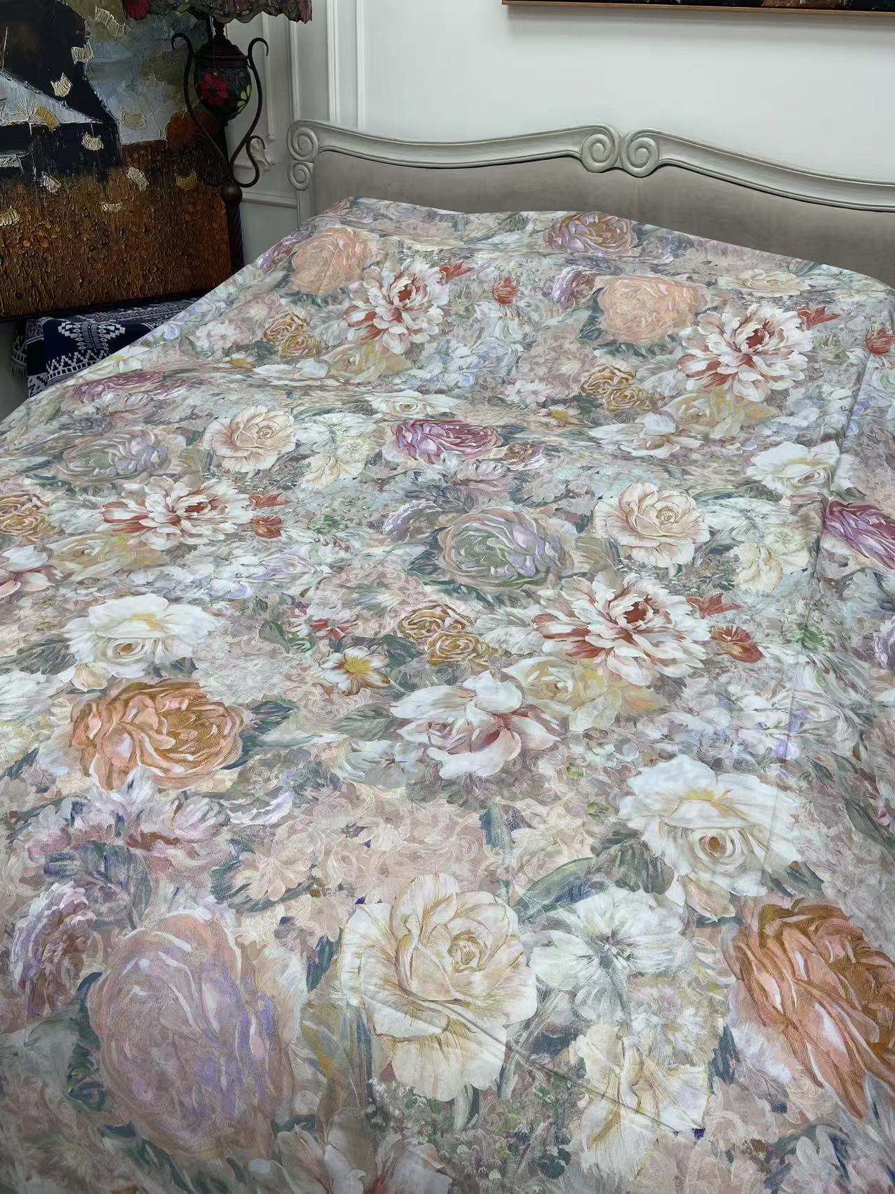 【花戒指】精选！纯棉数码印花床单—沐霞