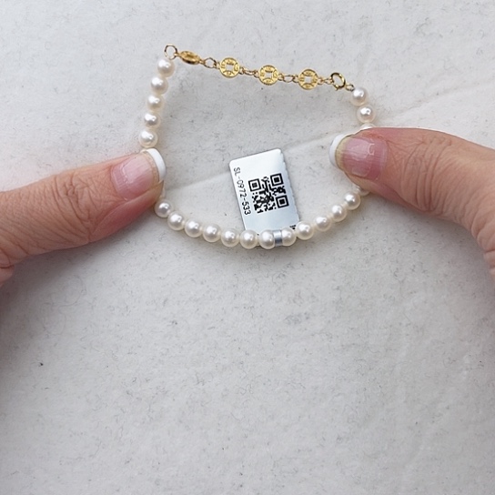 淡水珍珠手链银S925镶嵌岁***愉