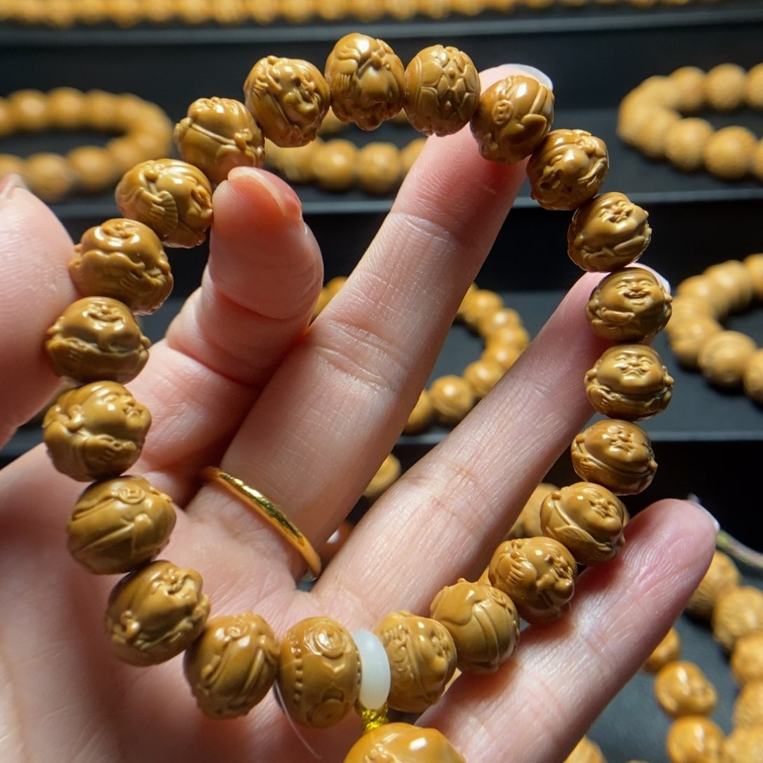 手串猴头核桃盘富小财神