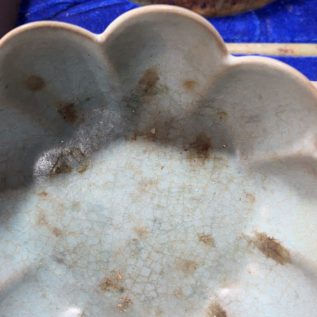 瓷片季五大名窑瓷器摆件瓷片