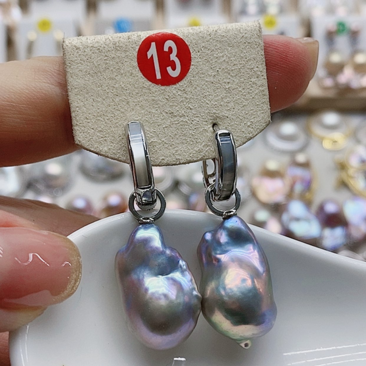 【闪购商品】淡水珍珠耳饰银S925镶嵌