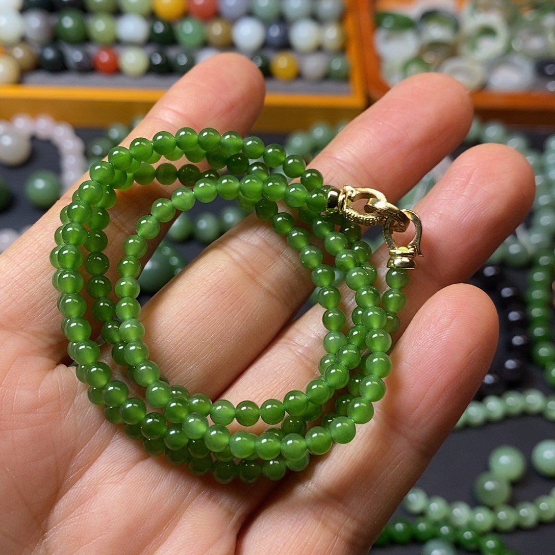 和田玉未镶嵌手链