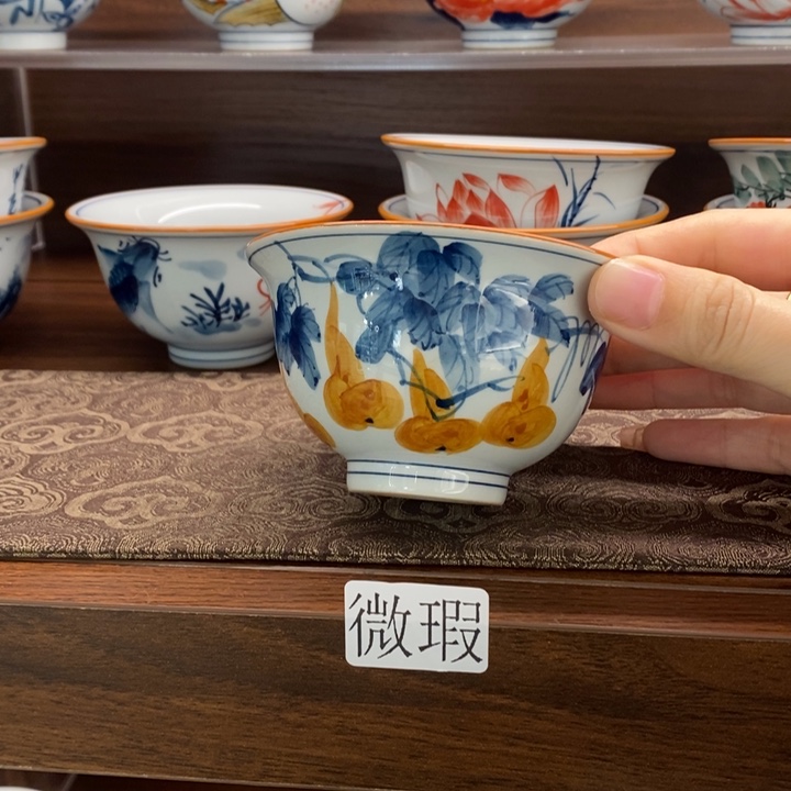 釉下老陶泥手工绘制