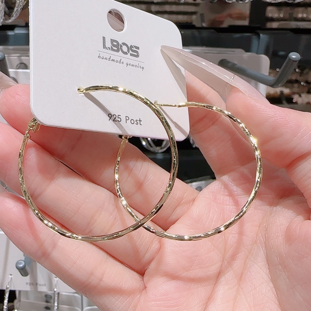 锆石铜合金925银耳环