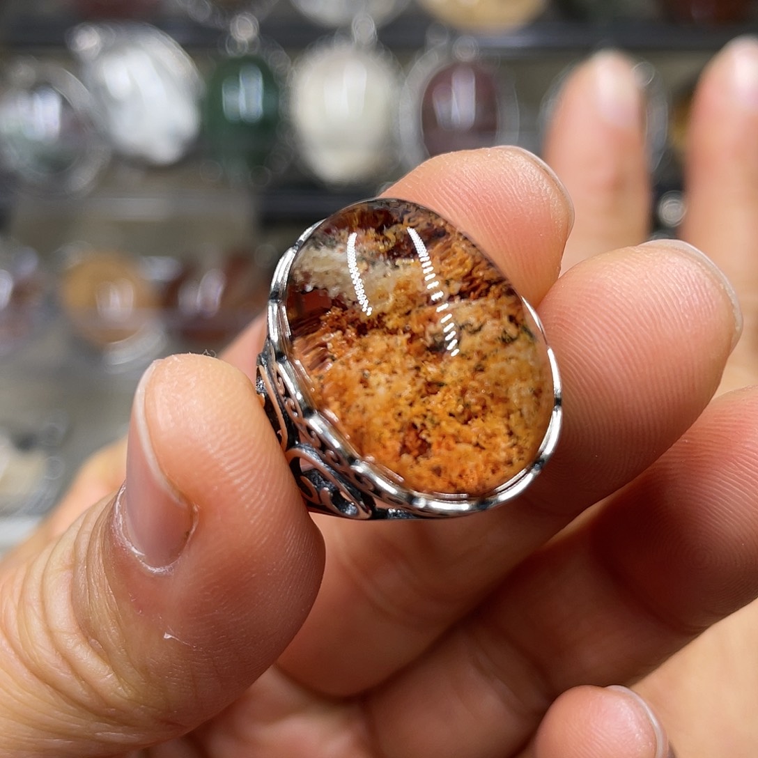 【闪购商品】水晶珠宝半成品银S925镶嵌戒指