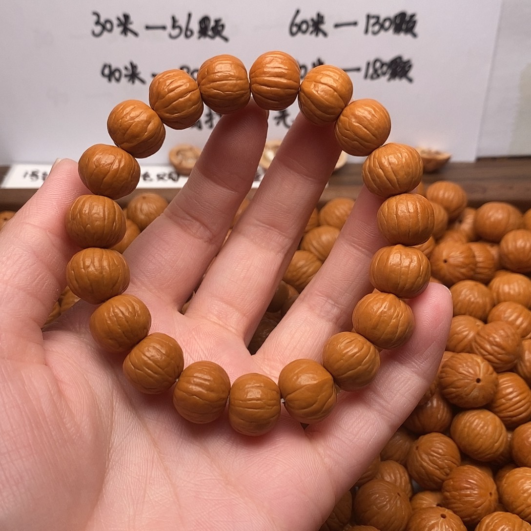 手串猴头核桃边14左右南瓜