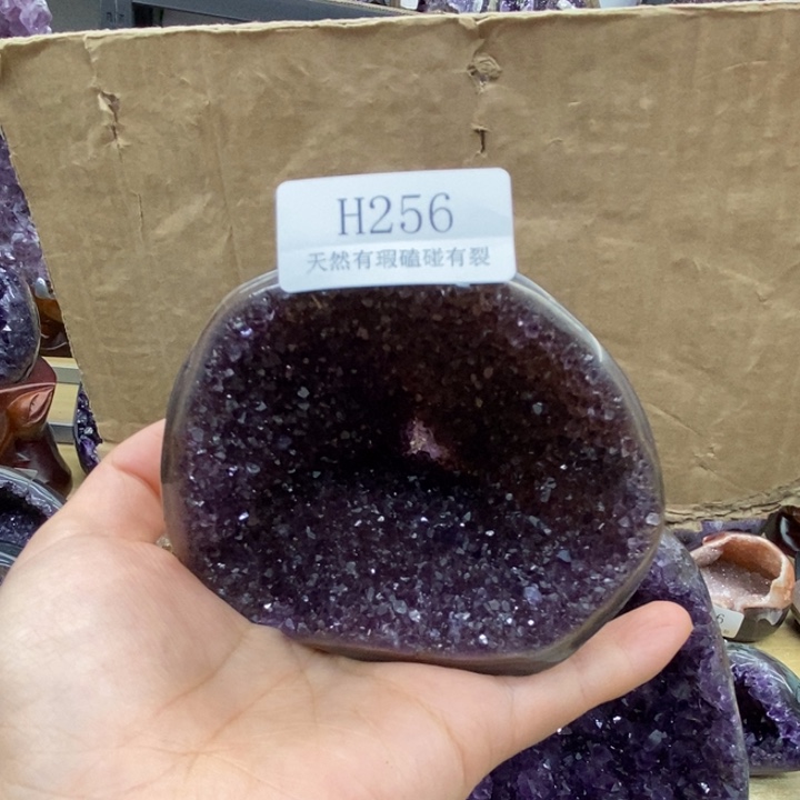紫晶大型摆件（非配饰）未镶嵌咖**糕