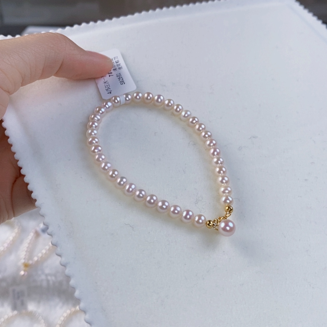 淡水珍珠手绳银S925镶嵌