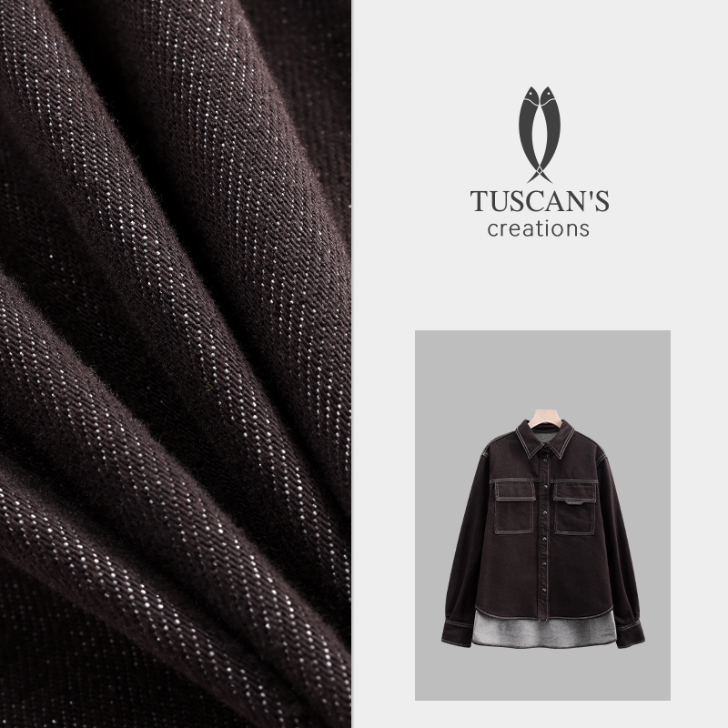 TUSCAN'S CREATIONS秋季女士通勤梭织长袖衬衫日式复古外套时代