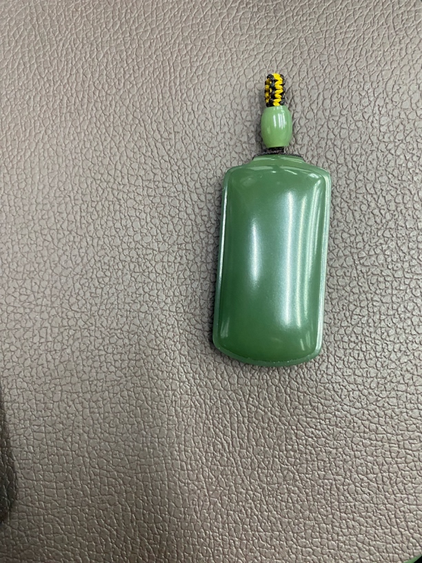 析木河磨玉平安无事牌挂件