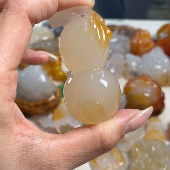 玛瑙/玉髓未镶嵌吊坠(不含链)