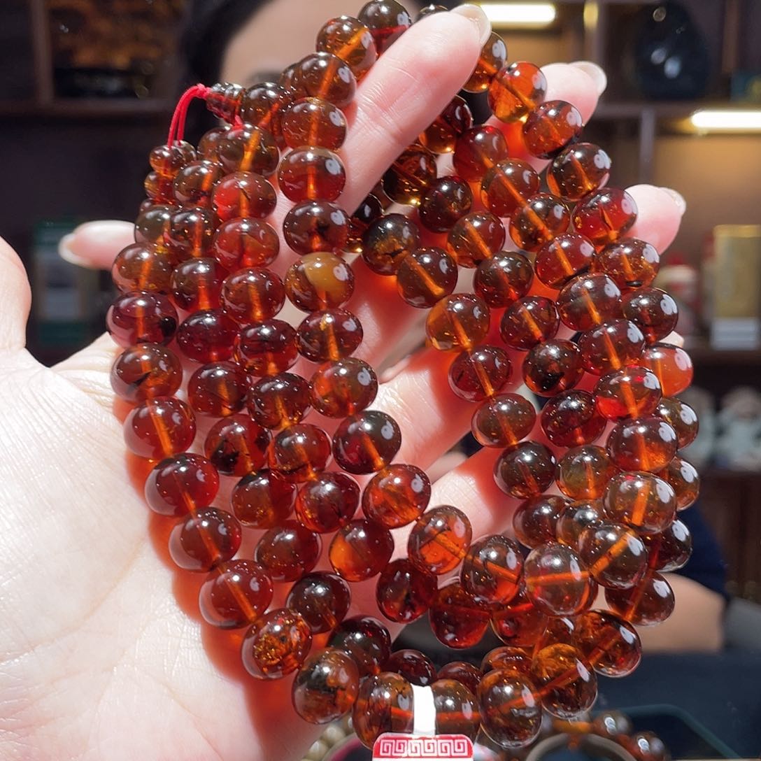 琥珀手链未镶嵌11m血