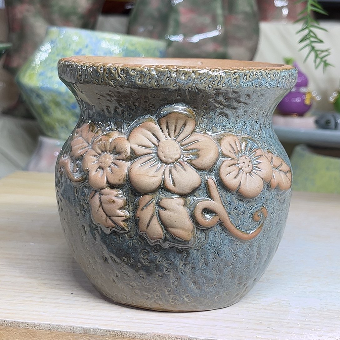 陶瓷绿植多肉微瑕花盆外口径：10*11