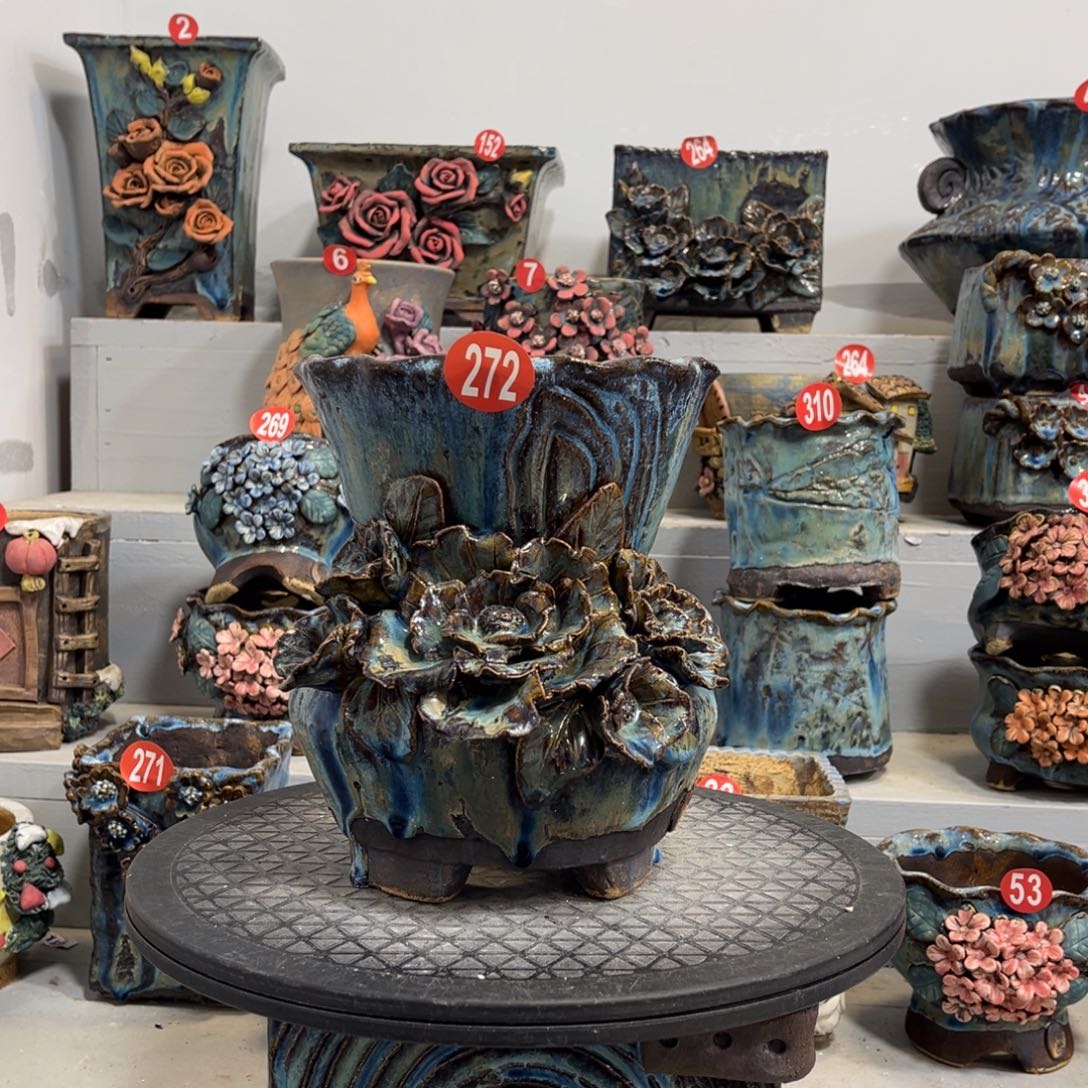 陶瓷微瑕272 号陶然花盆厂家直销