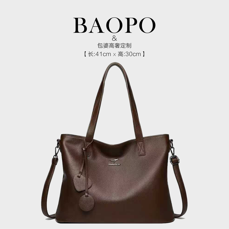 【BAOPO】单肩包每一个细节都值得您的欣赏2620咖棕
