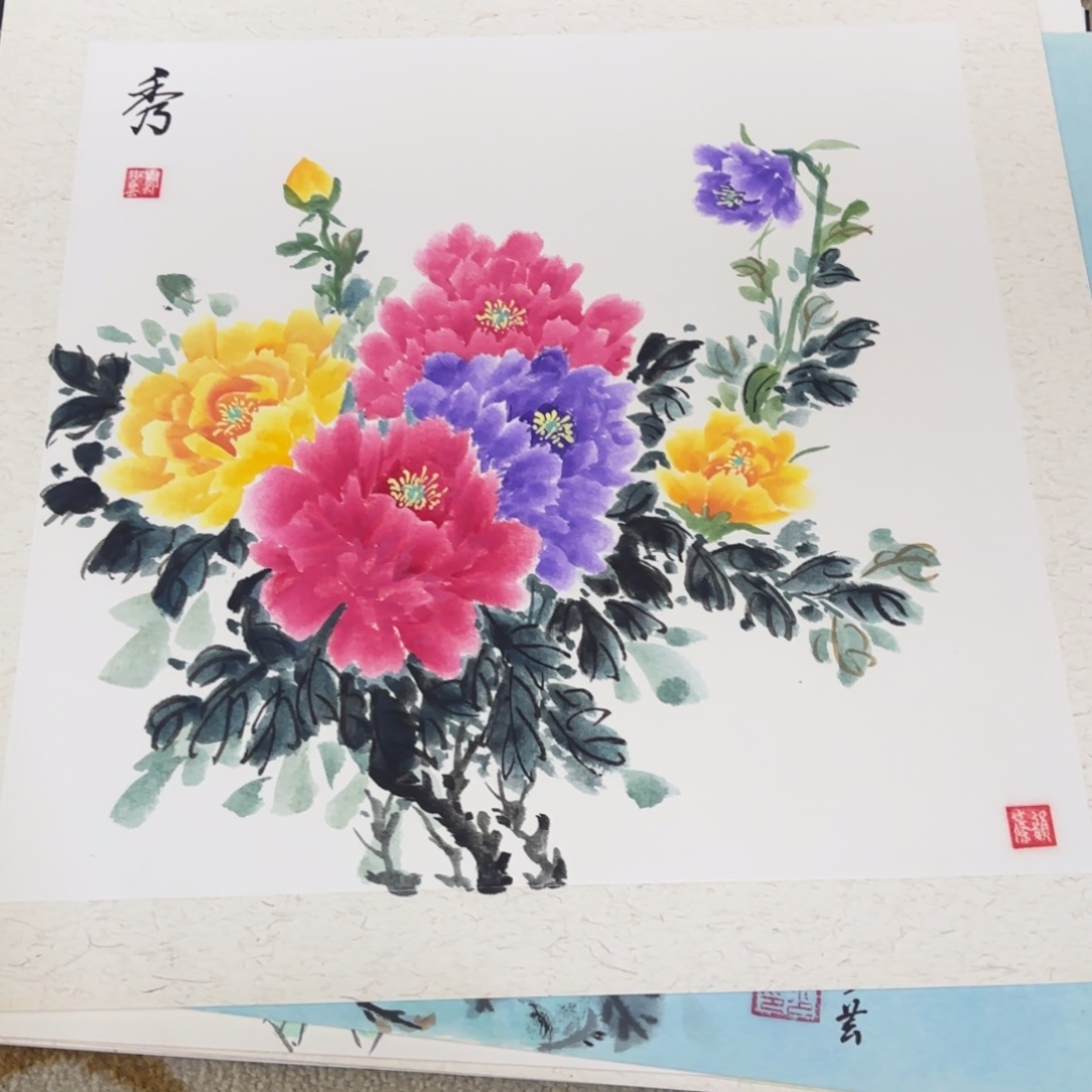 国画50-50卡纸作品艺