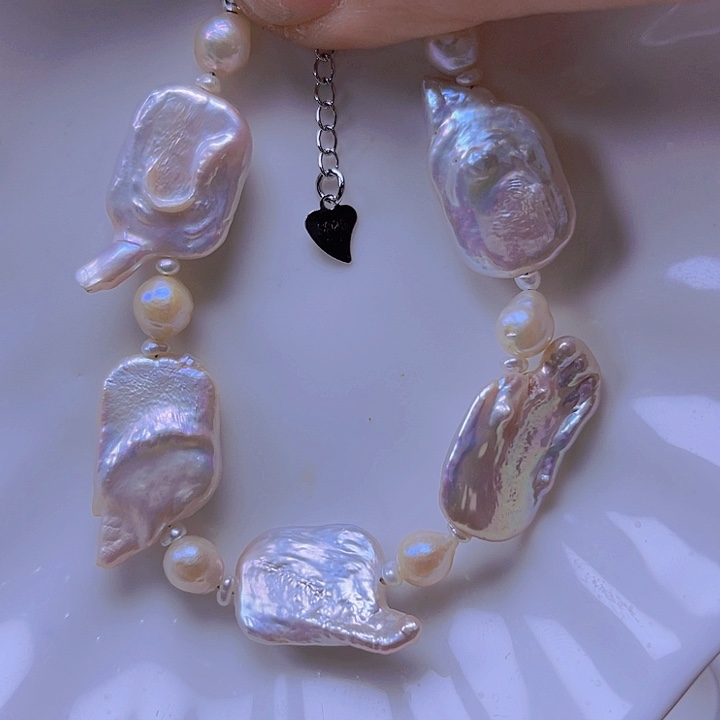 淡水珍珠手绳合金