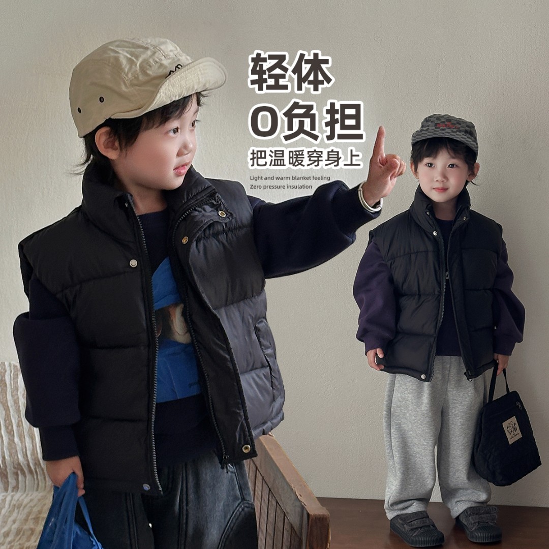 儿童棉马甲加厚2025新款秋冬洋气男童外套 D-AY24710悠悠童话童装