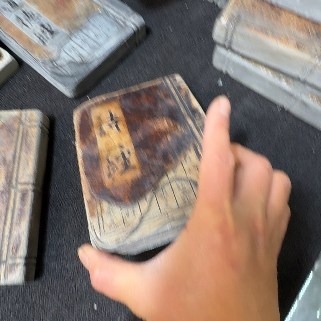 忘*歙砚石刻壶承摆件