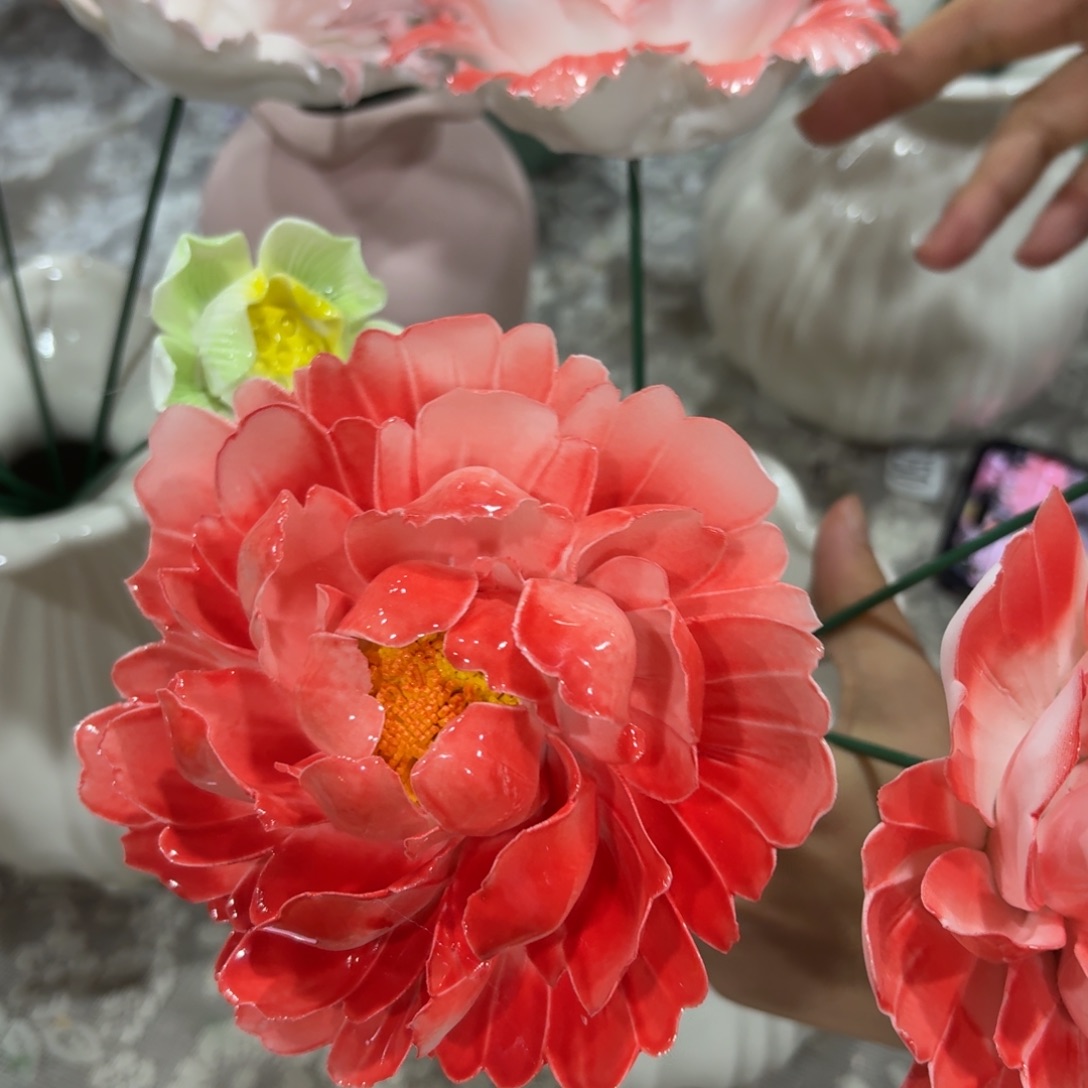 陶瓷花，20元发货，退款拉黑