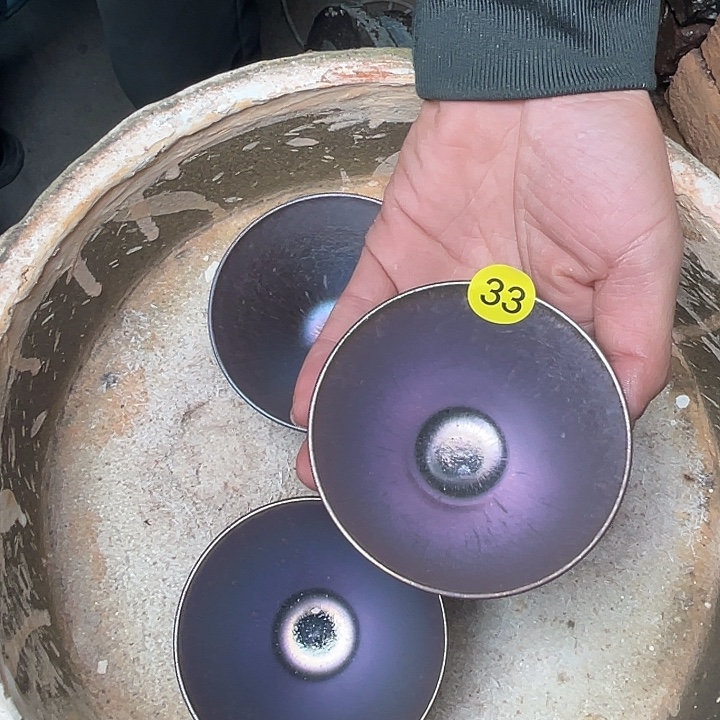 龙***虾茶盏龙窑柴烧斗笠