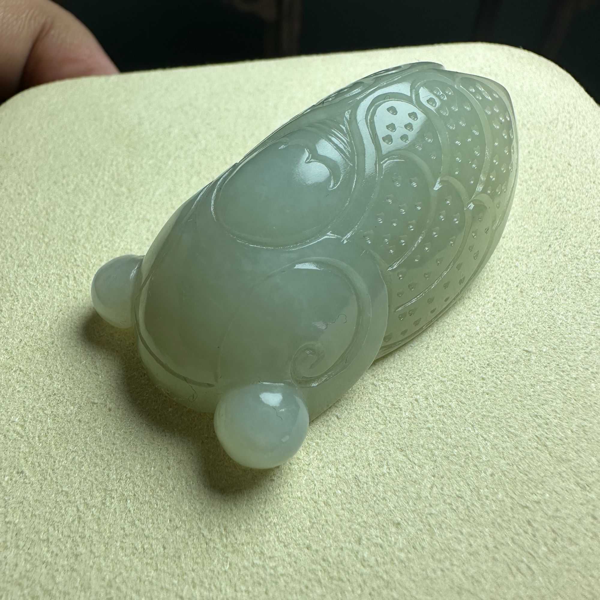 天然和田玉蝉吊坠颈饰挂件ZY