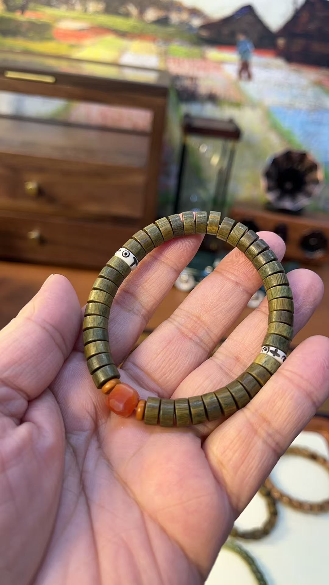 绿檀老料精工药片4×8设计款