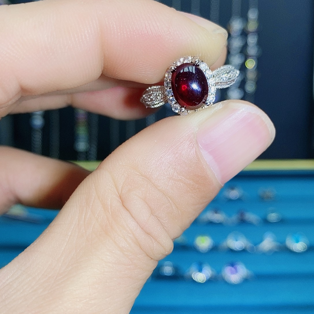 紫晶珠宝半成品银S925镶嵌