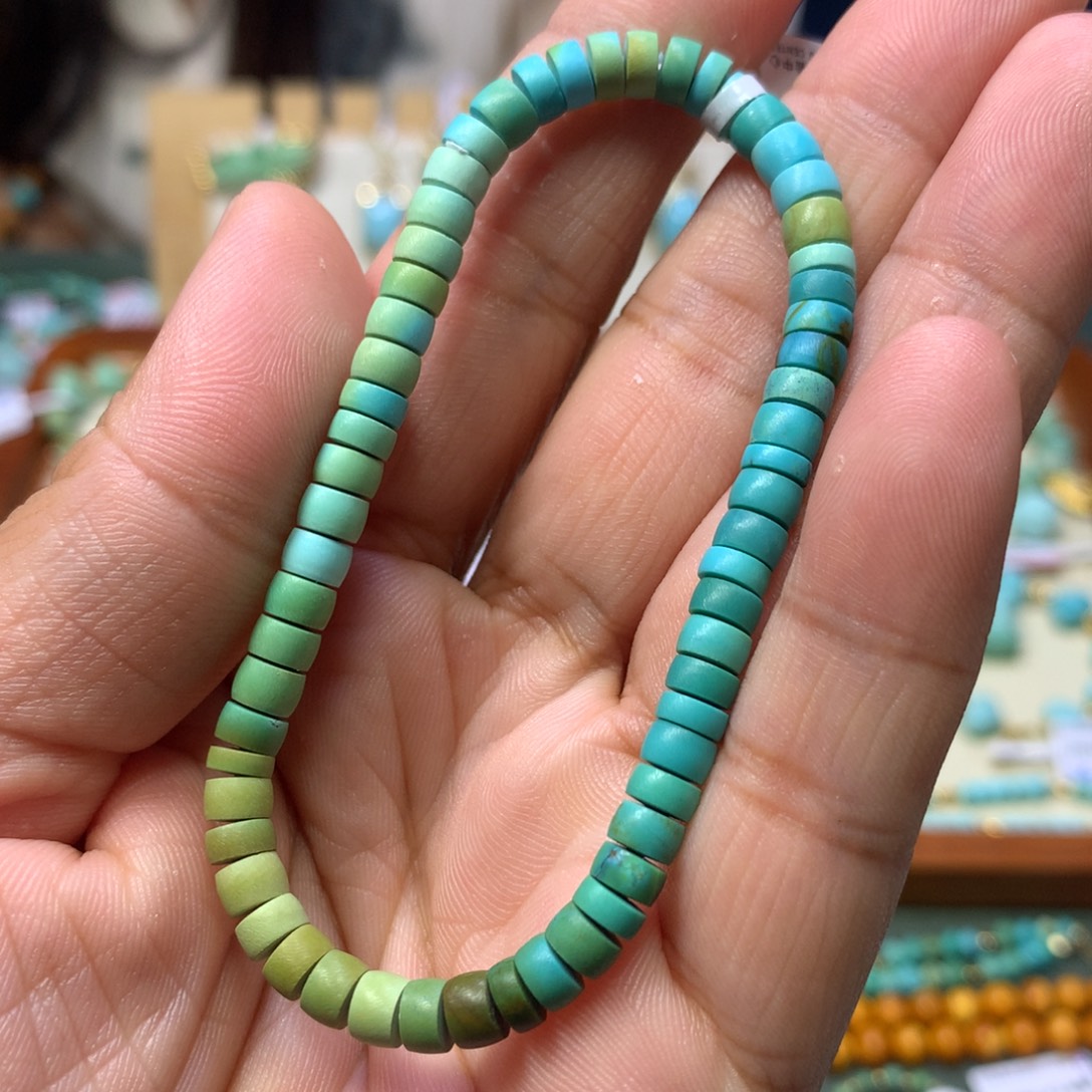 未镶嵌绿松石直切5mm